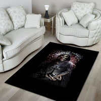Skull Area Rug Skull Grim Time Reaper - Wonder Print Shop