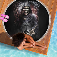 Skull Beach Blanket Skull Grim Time Reaper - Wonder Print Shop
