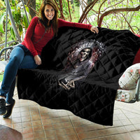 Skull Quilt Skull Grim Time Reaper - Wonder Print Shop