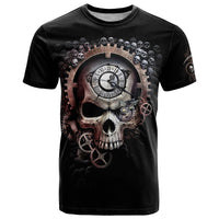 Skull T Shirt Skull Grim Time Reaper - Wonder Print Shop