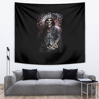 Skull Tapestry Skull Grim Time Reaper - Wonder Print Shop