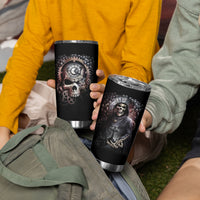 Skull Tumbler Cup Skull Grim Time Reaper - Wonder Print Shop