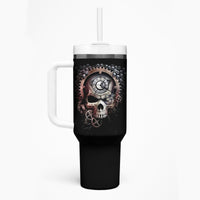 Skull Tumbler With Handle Skull Grim Time Reaper - Wonder Print Shop