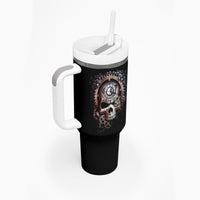 Skull Tumbler With Handle Skull Grim Time Reaper - Wonder Print Shop