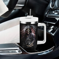 Skull Tumbler With Handle Skull Grim Time Reaper - Wonder Print Shop
