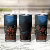 Skull Tumbler Cup Three Skeleton No See No Speak No Hear - Wonder Print Shop