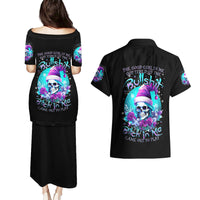Skull Witch Santa Couples Matching Puletasi Dress and Hawaiian Shirt The Good Girl In Me Got Tired So Bitch In Me Came Out - Wonder Print Shop