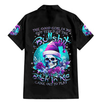 Skull Witch Santa Family Matching Mermaid Dress and Hawaiian Shirt The Good Girl In Me Got Tired So Bitch In Me Came Out - Wonder Print Shop