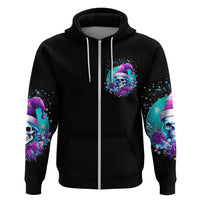 Skull Witch Santa Hoodie The Good Girl In Me Got Tired So Bitch In Me Came Out - Wonder Print Shop