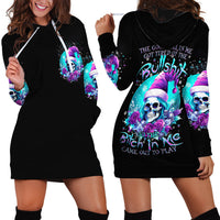 Skull Witch Santa Hoodie Dress The Good Girl In Me Got Tired So Bitch In Me Came Out - Wonder Print Shop