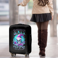 Skull Witch Santa Luggage Cover The Good Girl In Me Got Tired So Bitch In Me Came Out - Wonder Print Shop