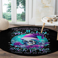 skull-witch-santa-round-carpet-the-good-girl-in-me-got-tired-so-bitch-in-me-came-out