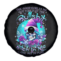 Skull Witch Santa Spare Tire Cover The Good Girl In Me Got Tired So Bitch In Me Came Out - Wonder Print Shop