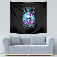 Skull Witch Santa Tapestry The Good Girl In Me Got Tired So Bitch In Me Came Out - Wonder Print Shop