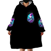 Skull Witch Santa Wearable Blanket Hoodie The Good Girl In Me Got Tired So Bitch In Me Came Out - Wonder Print Shop
