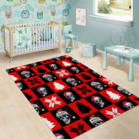 Scary Skeleton Area Rug Skeleton Inside Ugly Christmas - Wonder Print Shop