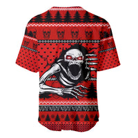 Scary Skeleton Baseball Jersey Skeleton Inside Ugly Christmas - Wonder Print Shop
