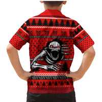 Scary Skeleton Family Matching Mermaid Dress and Hawaiian Shirt Skeleton Inside Ugly Christmas - Wonder Print Shop
