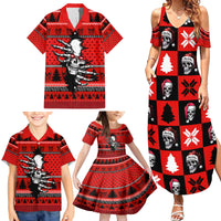 Scary Skeleton Family Matching Summer Maxi Dress and Hawaiian Shirt Skeleton Inside Ugly Christmas - Wonder Print Shop