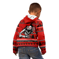 Scary Skeleton Kid Hoodie Skeleton Inside Ugly Christmas - Wonder Print Shop