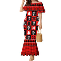 Scary Skeleton Mermaid Dress Skeleton Inside Ugly Christmas - Wonder Print Shop