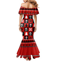 Scary Skeleton Mermaid Dress Skeleton Inside Ugly Christmas - Wonder Print Shop