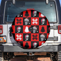 Scary Skeleton Spare Tire Cover Skeleton Inside Ugly Christmas - Wonder Print Shop
