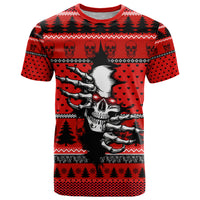 Scary Skeleton T Shirt Skeleton Inside Ugly Christmas - Wonder Print Shop