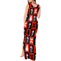 Scary Skeleton Tank Maxi Dress Skeleton Inside Ugly Christmas - Wonder Print Shop