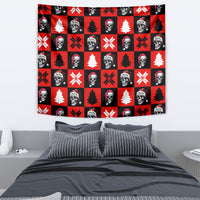 Scary Skeleton Tapestry Skeleton Inside Ugly Christmas - Wonder Print Shop