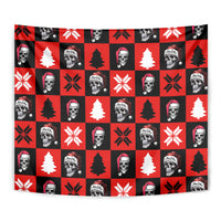 Scary Skeleton Tapestry Skeleton Inside Ugly Christmas - Wonder Print Shop
