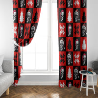 Scary Skeleton Window Curtain Skeleton Inside Ugly Christmas - Wonder Print Shop