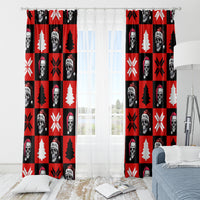Scary Skeleton Window Curtain Skeleton Inside Ugly Christmas - Wonder Print Shop