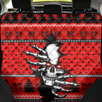 Skull Santa Back Car Seat Cover Pattern Skull Santa Ugly Christmas - Wonder Print Shop