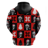 Skull Santa Hoodie Pattern Skull Santa Ugly Christmas - Wonder Print Shop