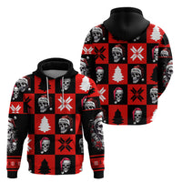 Skull Santa Hoodie Pattern Skull Santa Ugly Christmas - Wonder Print Shop