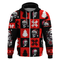 Skull Santa Hoodie Pattern Skull Santa Ugly Christmas - Wonder Print Shop
