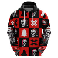 Skull Santa Hoodie Pattern Skull Santa Ugly Christmas - Wonder Print Shop