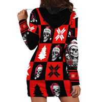 Skull Santa Hoodie Dress Pattern Skull Santa Ugly Christmas - Wonder Print Shop