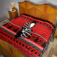 Skull Santa Quilt Pattern Skull Santa Ugly Christmas - Wonder Print Shop