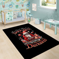 Skull Santa Claus Area Rug Every One Has A Dark Side Difference Is The Degree Of Darkness - Wonder Print Shop