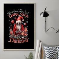 Skull Santa Claus Canvas Wall Art Every One Has A Dark Side Difference Is The Degree Of Darkness - Wonder Print Shop