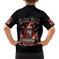 Skull Santa Claus Hawaiian Shirt Every One Has A Dark Side Difference Is The Degree Of Darkness - Wonder Print Shop