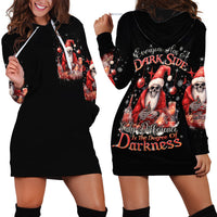Skull Santa Claus Hoodie Dress Every One Has A Dark Side Difference Is The Degree Of Darkness - Wonder Print Shop