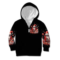 Skull Santa Claus Kid Hoodie Every One Has A Dark Side Difference Is The Degree Of Darkness - Wonder Print Shop