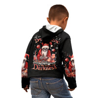 Skull Santa Claus Kid Hoodie Every One Has A Dark Side Difference Is The Degree Of Darkness - Wonder Print Shop