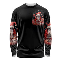 Skull Santa Claus Long Sleeve Shirt Every One Has A Dark Side Difference Is The Degree Of Darkness - Wonder Print Shop