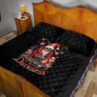Skull Santa Claus Quilt Bed Set Every One Has A Dark Side Difference Is The Degree Of Darkness - Wonder Print Shop