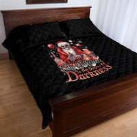 Skull Santa Claus Quilt Bed Set Every One Has A Dark Side Difference Is The Degree Of Darkness - Wonder Print Shop