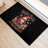 Skull Santa Claus Rubber Doormat Every One Has A Dark Side Difference Is The Degree Of Darkness - Wonder Print Shop